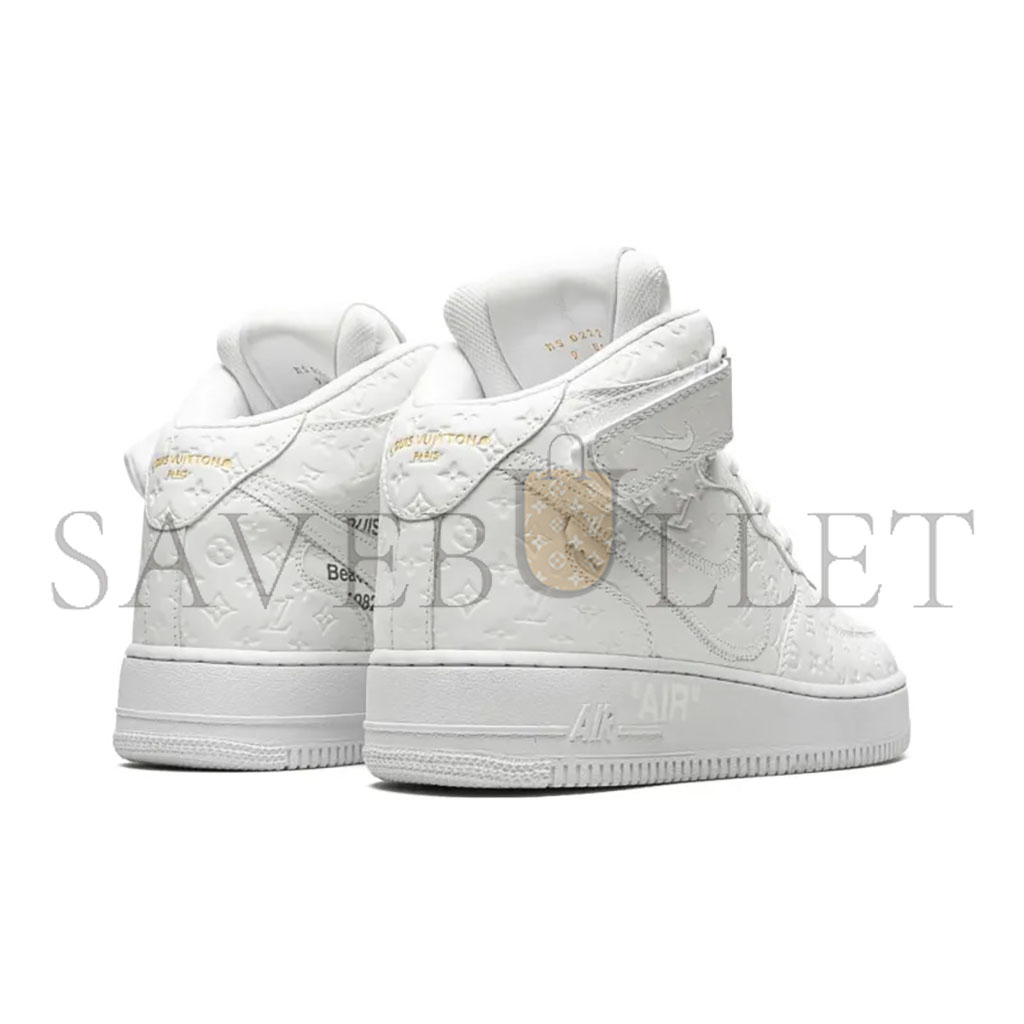 NIKE LOUIS VUITTON AIR FORCE 1 MID BY VIRGIL ABLOH WHITE 1A9V90